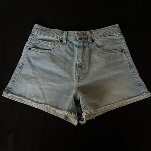 light denim shorts